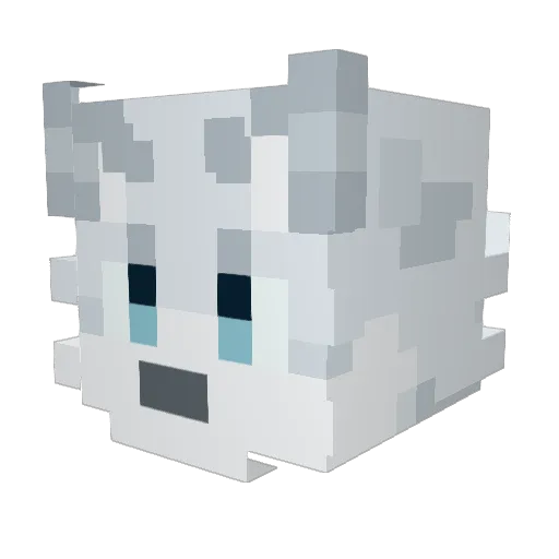 g1are Minecraft avatar head, 3D render