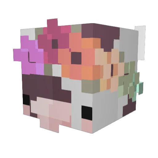g1gi Minecraft avatar head, 3D render