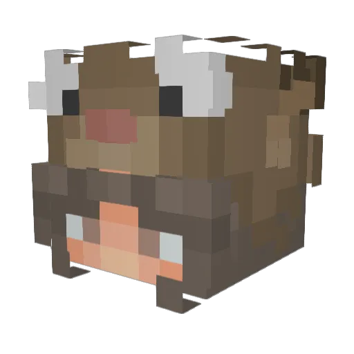 g1oc Minecraft avatar head, 3D render