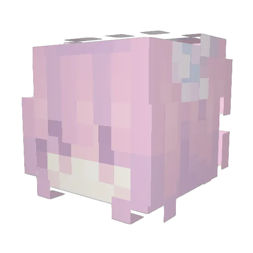 g1rlxue Minecraft avatar head, 3D render