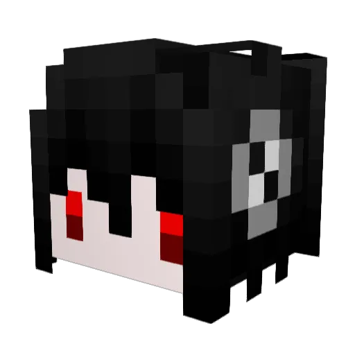 g1um Minecraft avatar head, 3D render