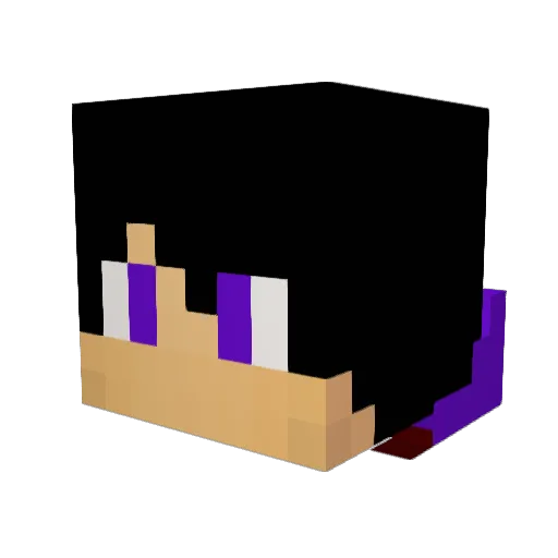 g2435x Minecraft avatar head, 3D render