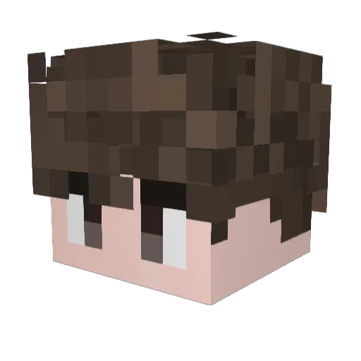 g2g_giusa Minecraft avatar head, 3D render