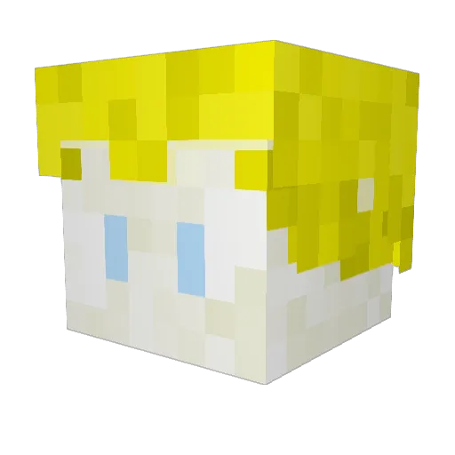 g2l2x1 Minecraft avatar head, 3D render