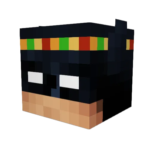 g3Vvlys Minecraft avatar head, 3D render