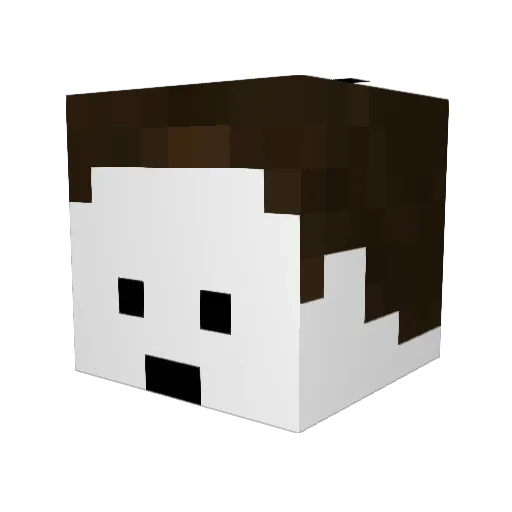 g3lg Minecraft avatar head, 3D render