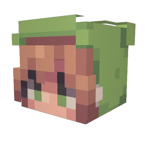 g3ma3 Minecraft avatar head, 3D render
