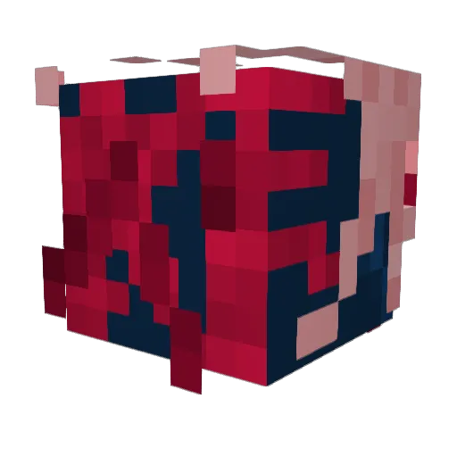 g4b2_ Minecraft avatar head, 3D render