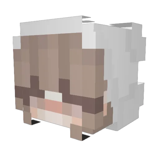 g4br1elka Minecraft avatar head, 3D render