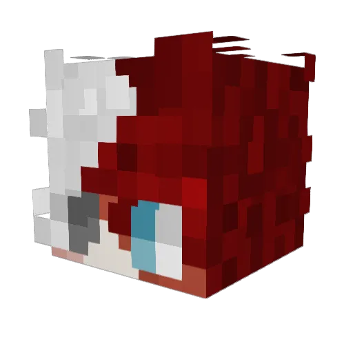 g4ia1 Minecraft avatar head, 3D render