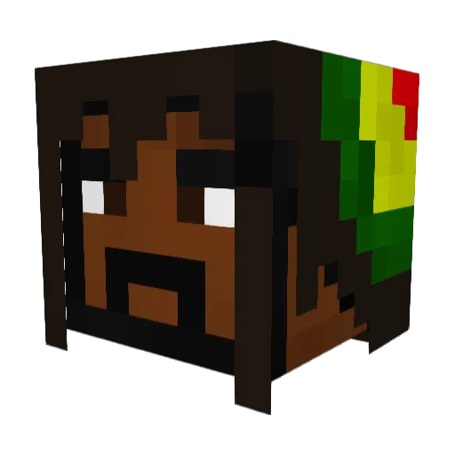 g4nja Minecraft avatar head, 3D render