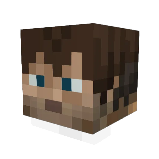 g4rd3r Minecraft avatar head, 3D render