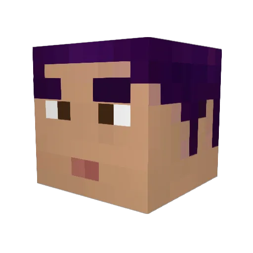 g5Gens Minecraft avatar head, 3D render