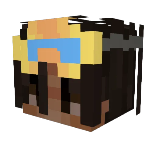 g600 Minecraft avatar head, 3D render