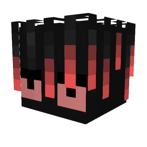 g7ans Minecraft avatar head, 3D render