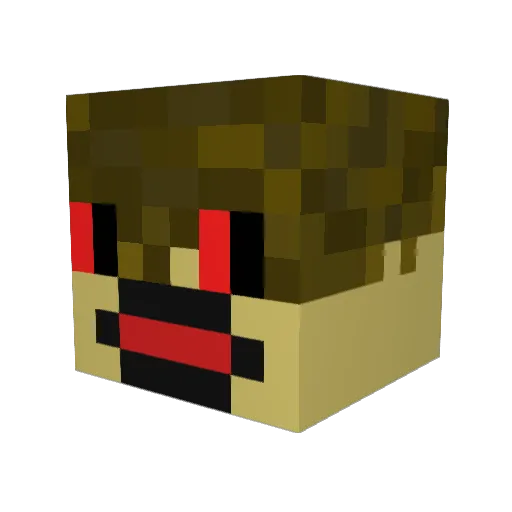 g7mbue Minecraft avatar head, 3D render