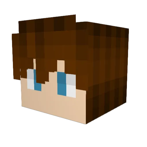 g8e4 Minecraft avatar head, 3D render