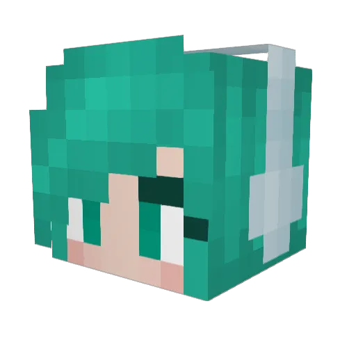 g8e9 Minecraft avatar head, 3D render