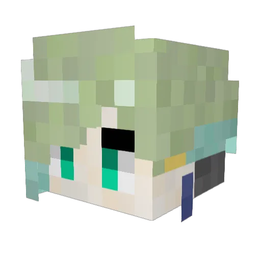 g8z8 Minecraft avatar head, 3D render
