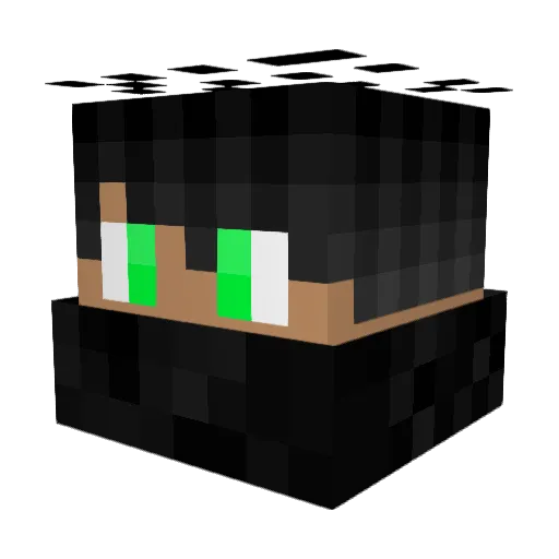 gApplesg Minecraft avatar head, 3D render