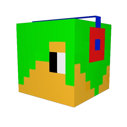 gNOGUEIRA195 Minecraft avatar head, 3D render