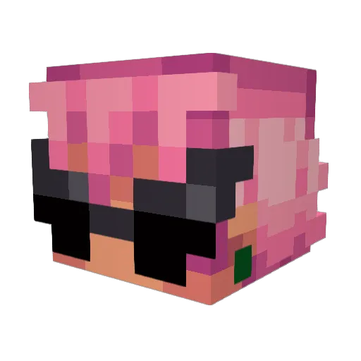 gOranges Minecraft avatar head, 3D render