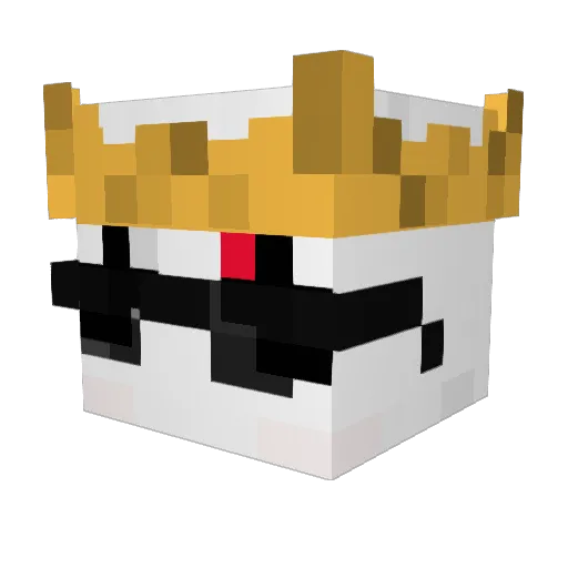 gPandih Minecraft avatar head, 3D render