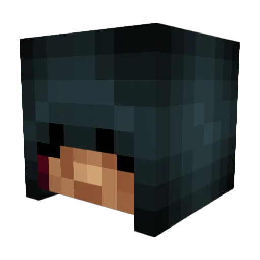gRisaK Minecraft avatar head, 3D render