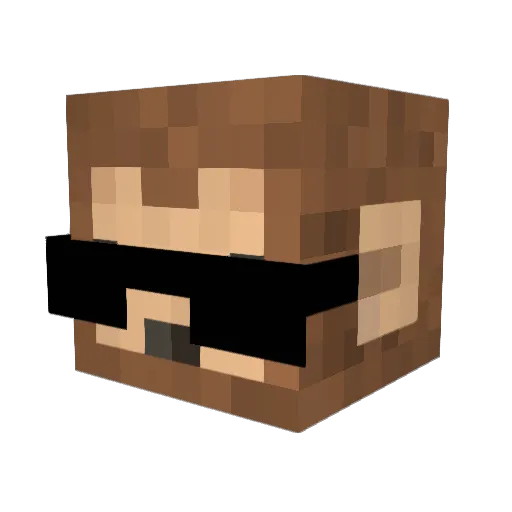 gSoos_ Minecraft avatar head, 3D render