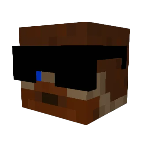 gYmpi Minecraft avatar head, 3D render