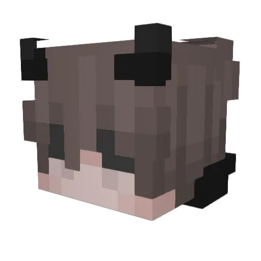 g_LIST Minecraft avatar head, 3D render