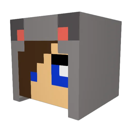 g_f_c1 Minecraft avatar head, 3D render