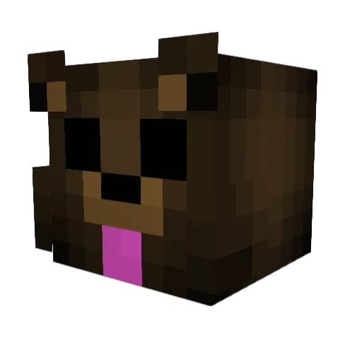 g_gom Minecraft avatar head, 3D render
