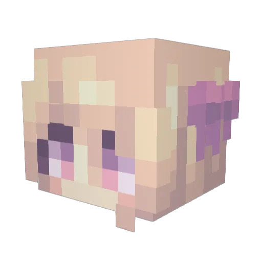 g_ndam Minecraft avatar head, 3D render