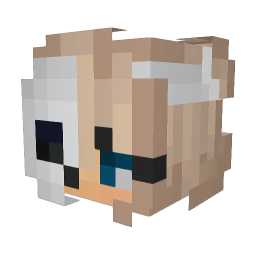 g_oliveira Minecraft avatar head, 3D render