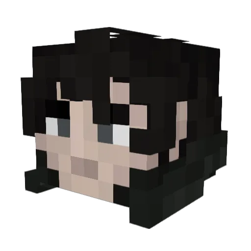 g_pple Minecraft avatar head, 3D render