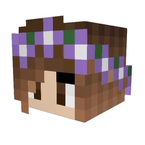g_swan Minecraft avatar head, 3D render