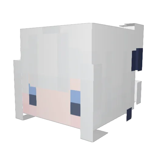 ga1zi_kirisute Minecraft avatar head, 3D render