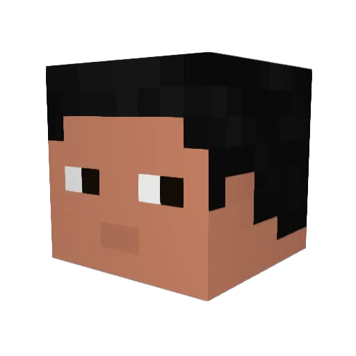 ga6o Minecraft avatar head, 3D render