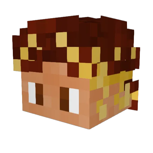 ga_pierce Minecraft avatar head, 3D render