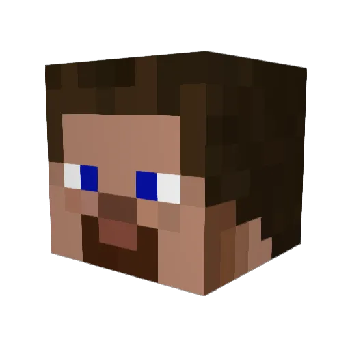 gaaammy Minecraft avatar head, 3D render