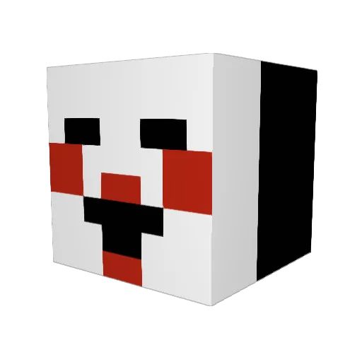 gaastly Minecraft avatar head, 3D render