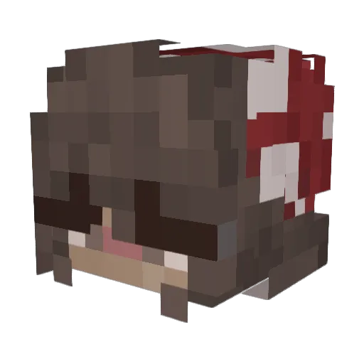 gab1a Minecraft avatar head, 3D render
