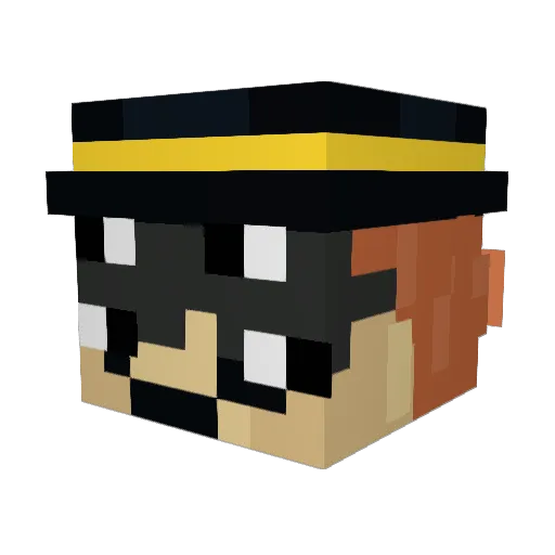 gab3xd Minecraft avatar head, 3D render