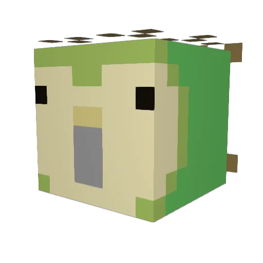 gabalina Minecraft avatar head, 3D render