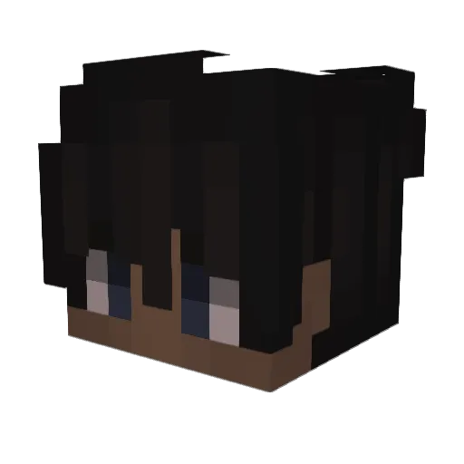 gabas7 Minecraft avatar head, 3D render