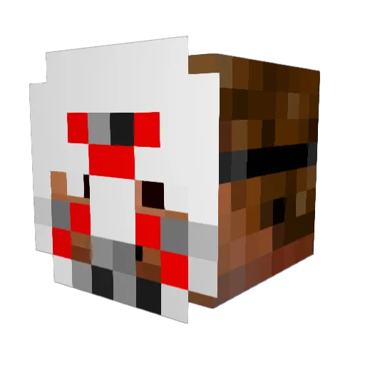 gabban99 Minecraft avatar head, 3D render