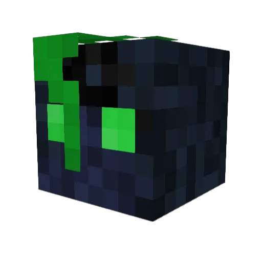 gabbian Minecraft avatar head, 3D render