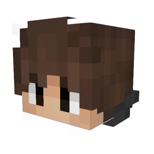 gabbianleo Minecraft avatar head, 3D render