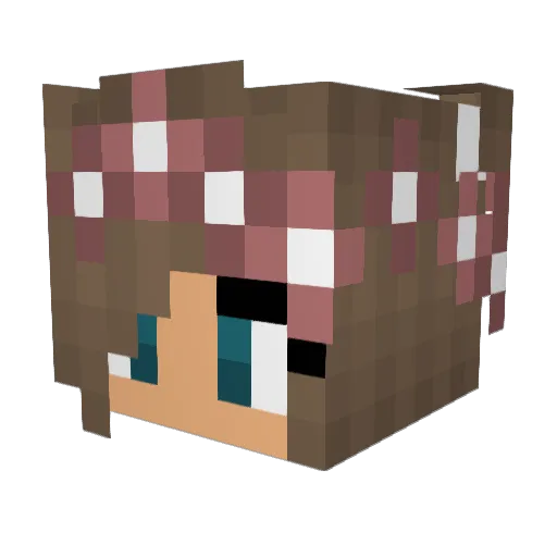 gabbieknox Minecraft avatar head, 3D render